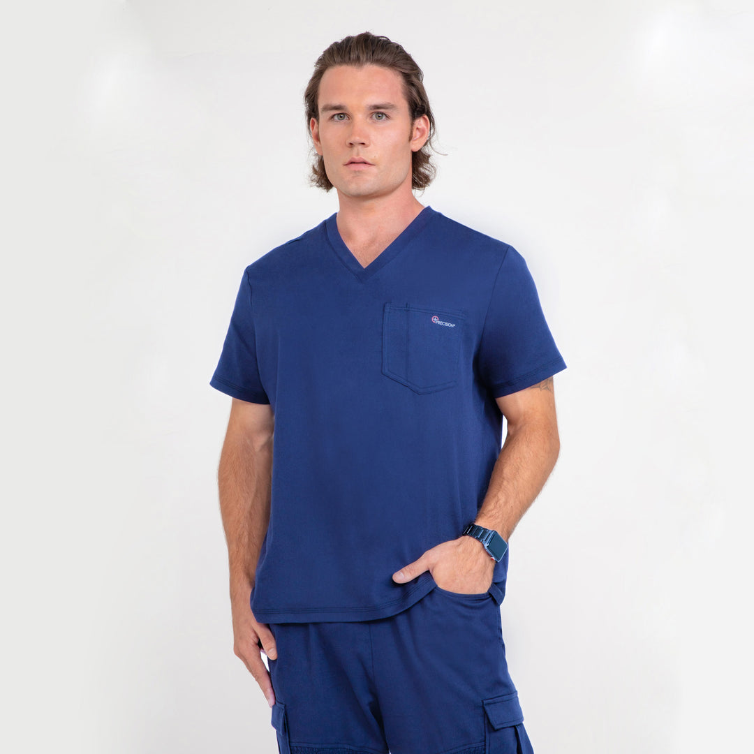 Antimicrobial Scrub Men’s V-neck Top