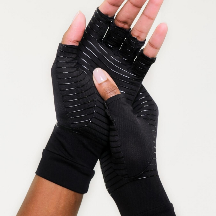 Fingerless Copper Gloves, Unisex