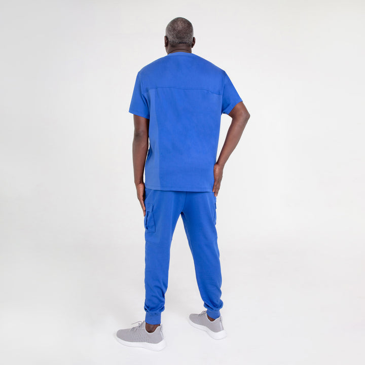 CopperActive™ Men's Scrub Set Classic V-neck Top & Premium Jogger Pants
