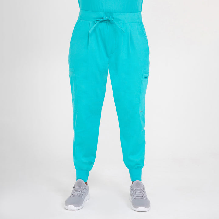 CopperActive™ Scrub Teal Set: Women’s V-neck Top & Jogger Pants