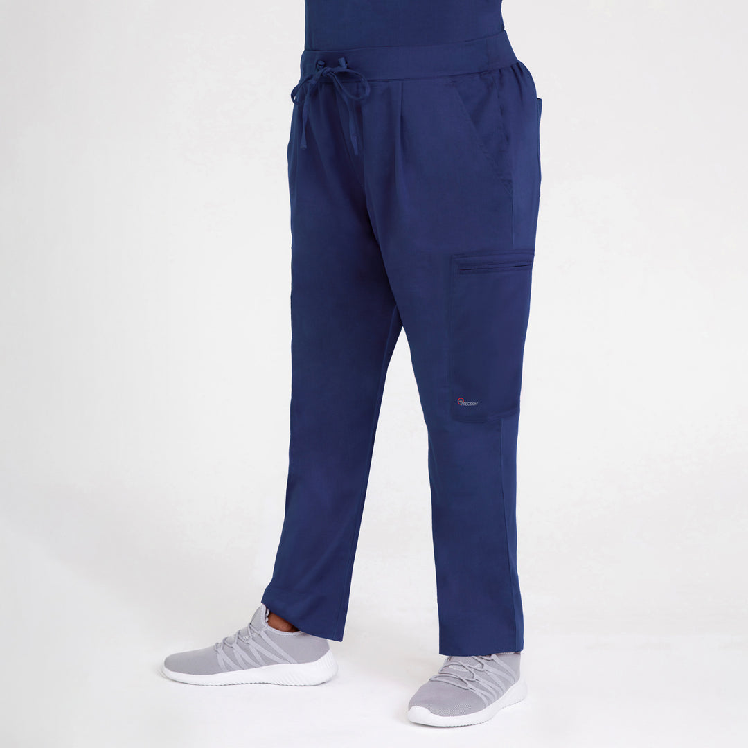 CopperActive™ Scrub Women's Premium Navy Blue Custom Tailored Straight Leg Pants
