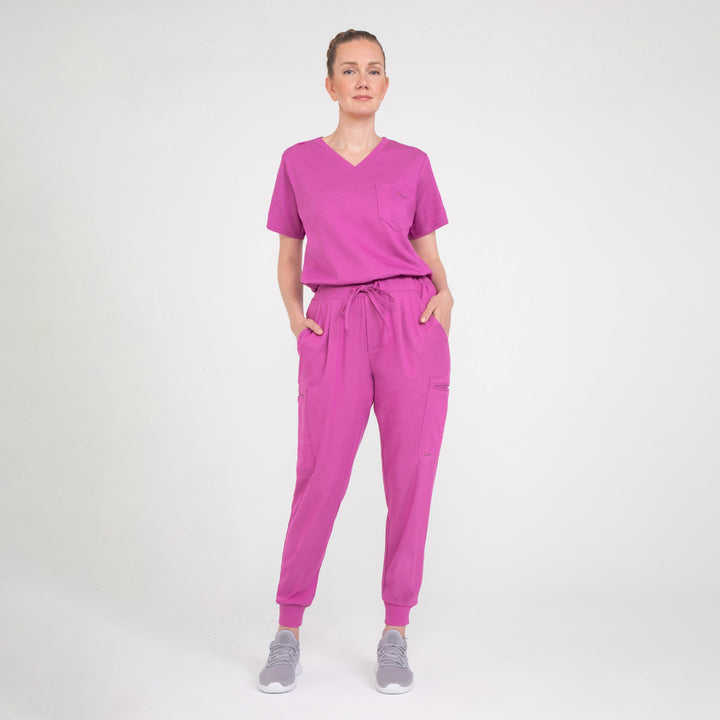 CopperActive™ Scrub Women's Premium Custom Length Fuchsia Jogger Pants