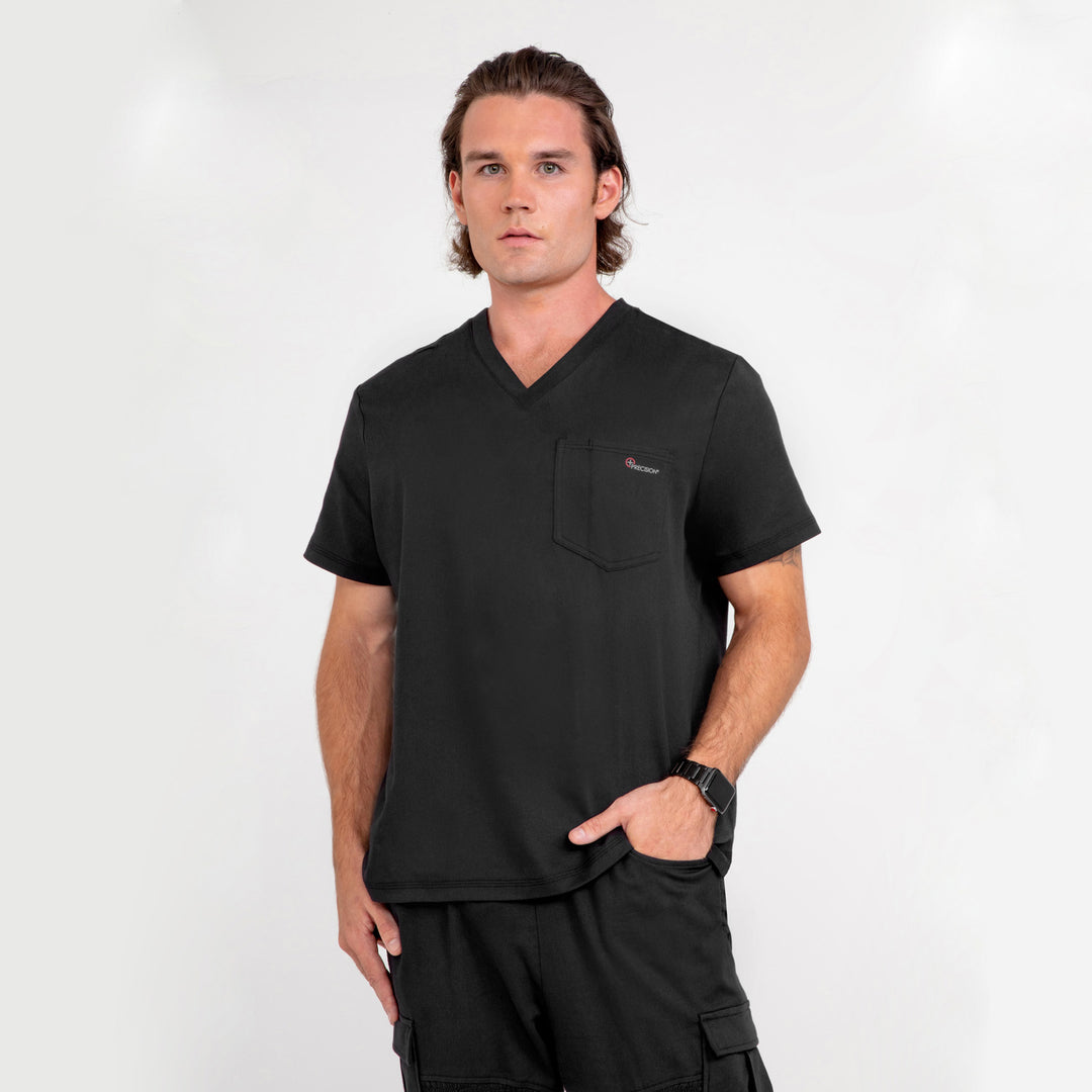 CopperActive™ Men's Scrub Set Classic V-neck Top & Premium Jogger Pants